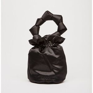 Ganni Satin Knots Bucket Bag